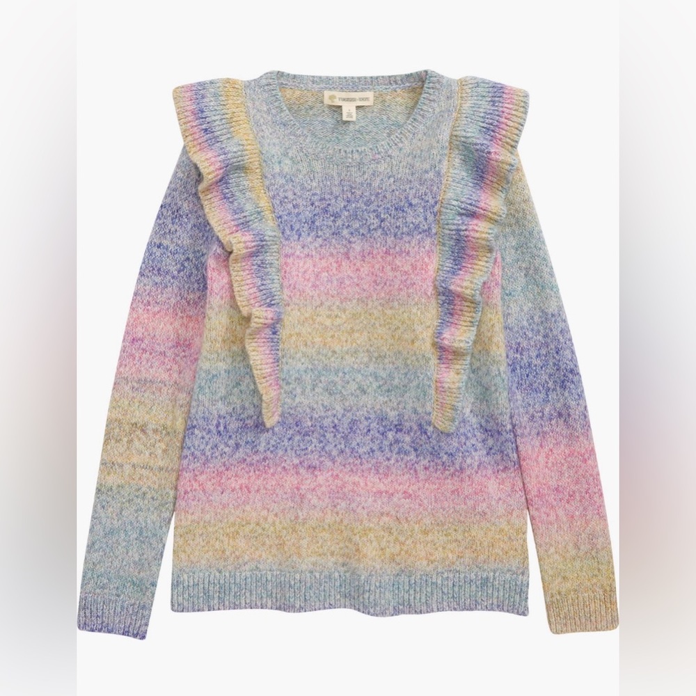💗 NWT! Tucker + Tate Rainbow Knit Sweater Dress Girls 7